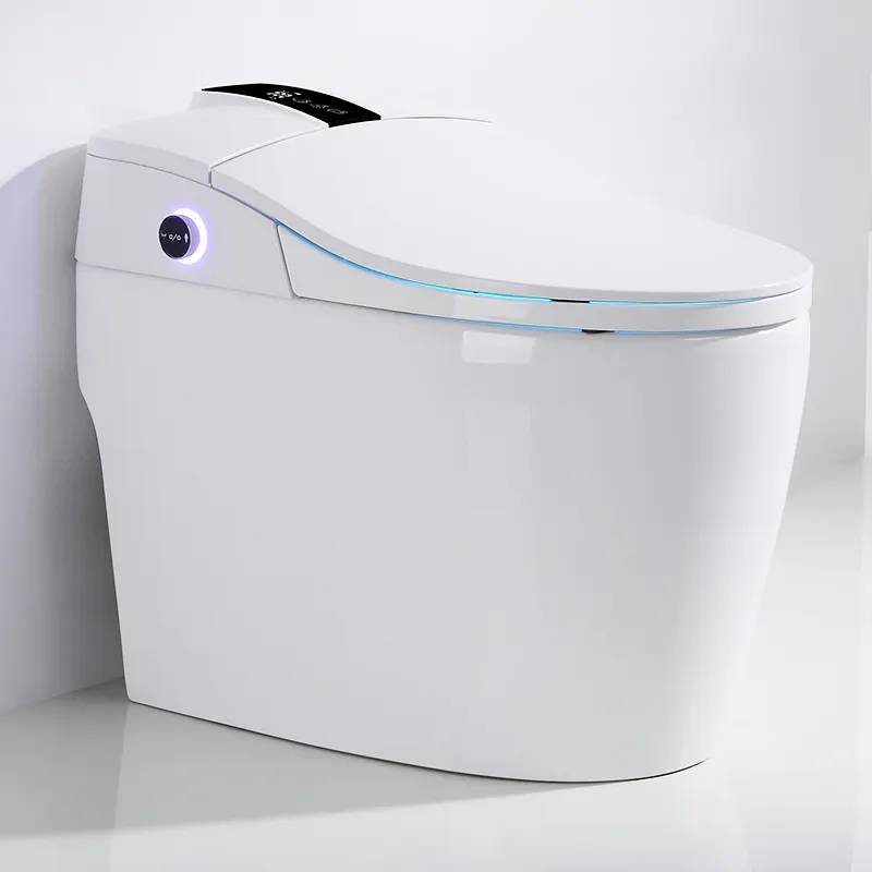 Modern hidden water tank electric toilet bowl ceramic one piece water closet floor mounted intelligent smart toilets