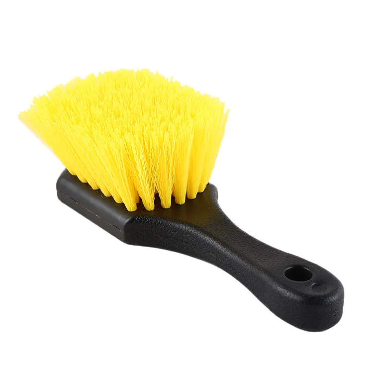 High quality car wheel cleaning brush PP PVC soft bristle car Tire Rim Hub Clean brush for washing the Car