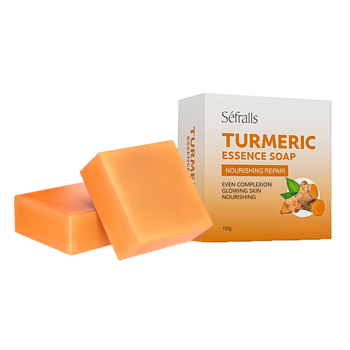 Organic Handmade Turmeric Logic Soap Face Wash and Solid Vitamin E Soap with Basic Cleaning Features for Adults