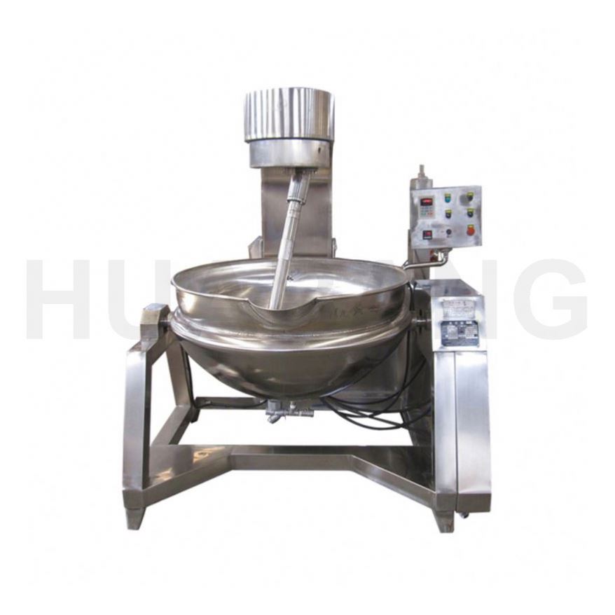 Huabang Electric heating jacket kettle with agitator/industrial cooking pot/jam boiling kettle jacket water double jacket pot