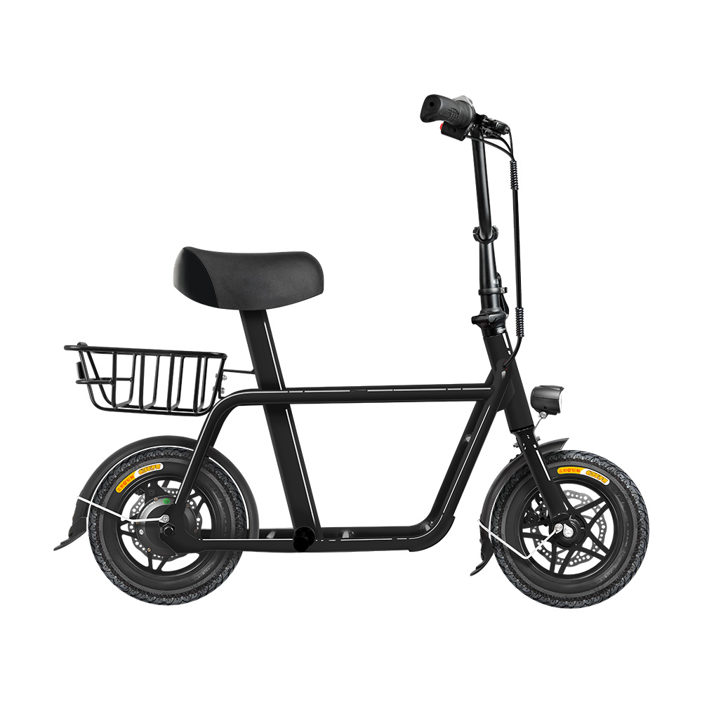 2021 new arrival hot sale 250W outdoor 12-inch tire with children's seat and shopping basket adult electric power bicycle