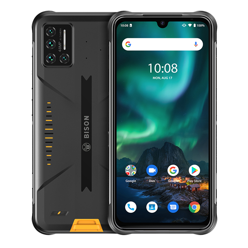 Смартфон UMIDIGI BISON IP68/IP69K защищенный, четыре камеры 48 МП, экран 6,3 дюйма FHD +, 6 ГБ + 128 Гб, NFC, Android, 4G