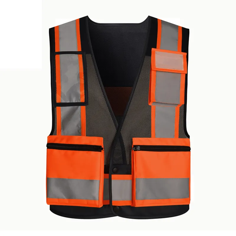 Reflective New Double Tier Mesh Wholesale Safety Vests Outdoor Construction Vest
