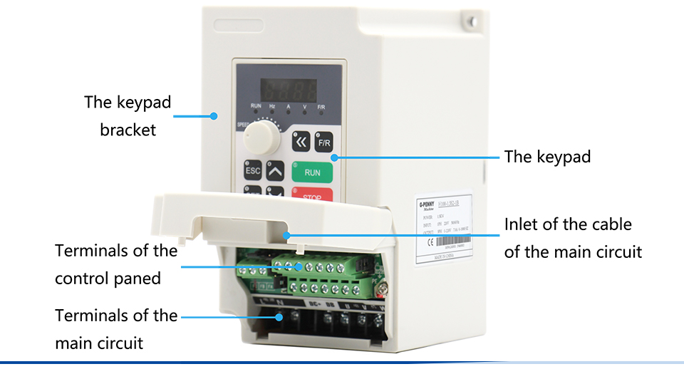 Ханди 1PH 110V 0.75KW 50/60Hz 7A на использование опасных материалов в производстве электрического и электронного оборудования Инвертер/частотно-регулируемым приводом программным управлением) с хорошей производительностью, с твёрдыми руководствами