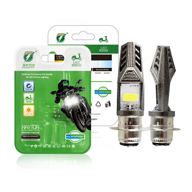M11RB H4 P15D motorcycle led headlight bulb for Motorbike headlamp 8W *2 ATV COB Motor headlamp