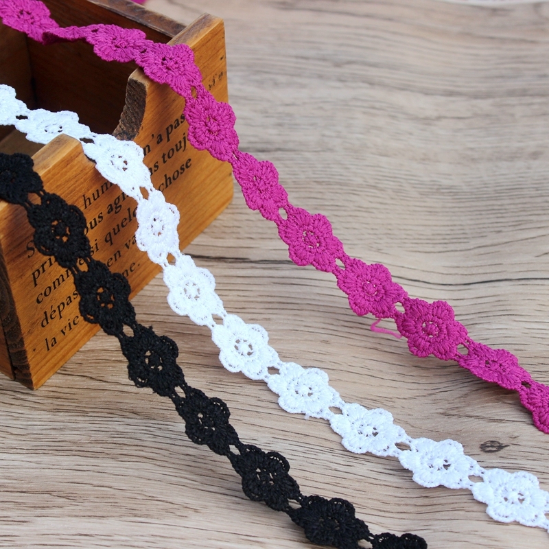 Lace trimming Handmade Patchwork Cloth Hometexile Curtain Craft Accessories colorful Cotton Lace Ribbon