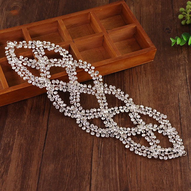 Amazon Hot Sale Vintage Rhinestone Bride Wedding Luxury Bridal Hair Accessories Hair Decorations