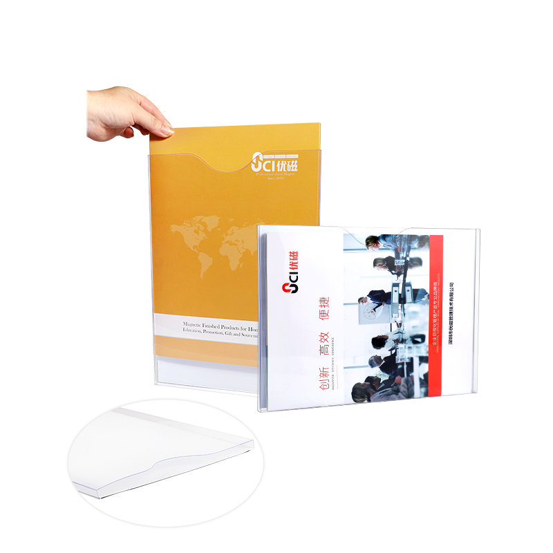 UCI Factory Wholesale High Quality File Box Removable Useful Magnetic PVC File Box With 10 Pcs Per Set
