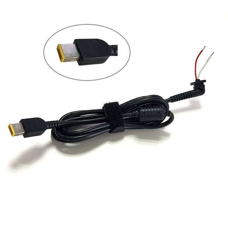 Горячая продажа 1,5 м USB Ноутбук DC разъем питания Шнур адаптер кабель квадратный разъем для IBM Lenovo