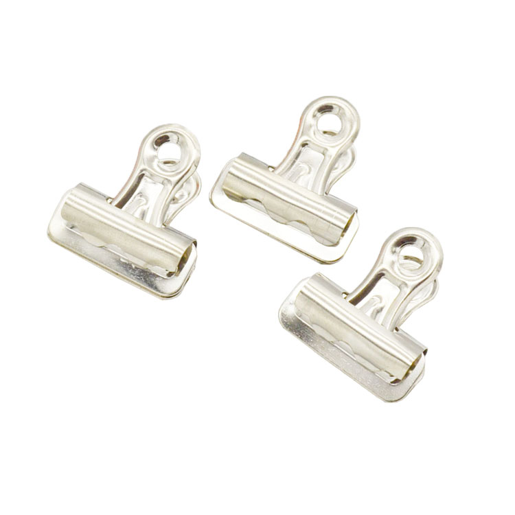 25 32 55 63 75mm Round Large Metal Stainless Steel Hinge Clips Silver Bulldog Paper Clip Clamp