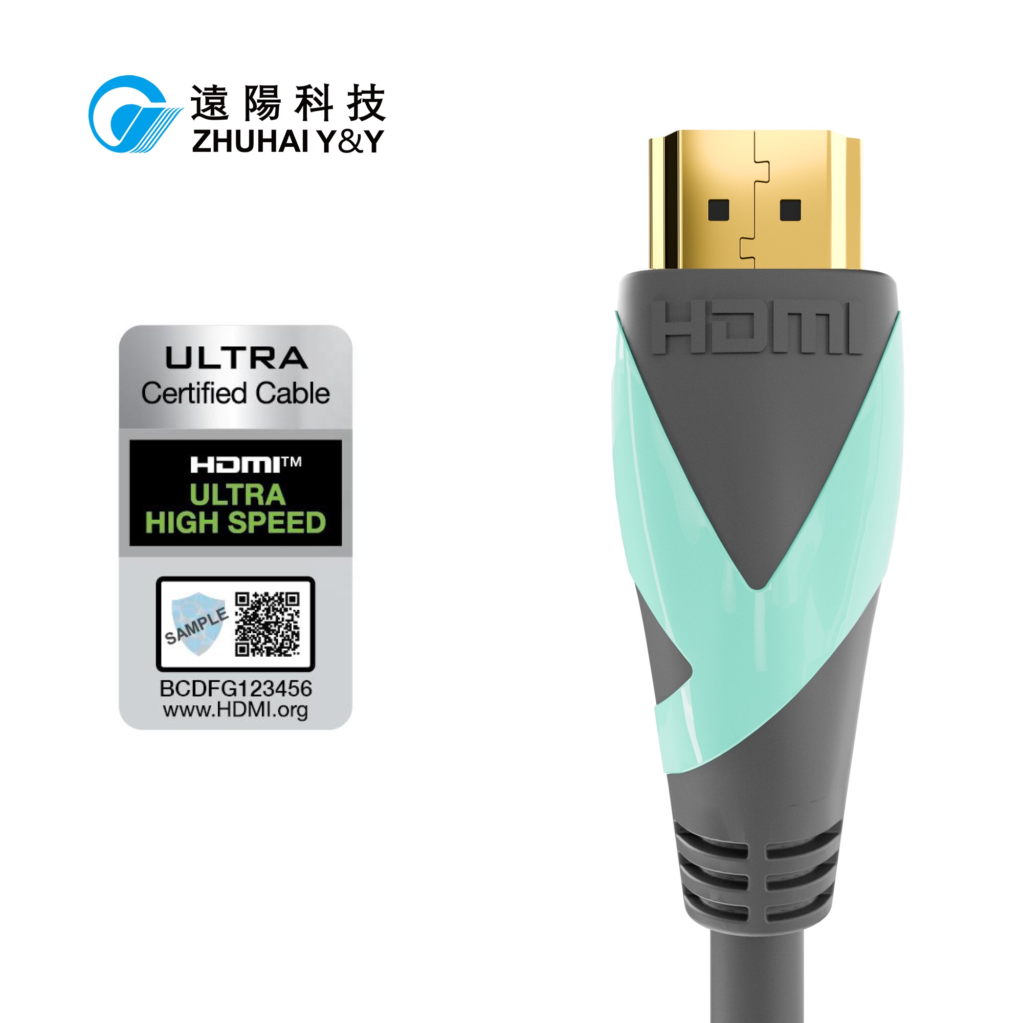 Новейший позолоченный компьютер для монитора Ultra 8K HDMI 2,1 кабель