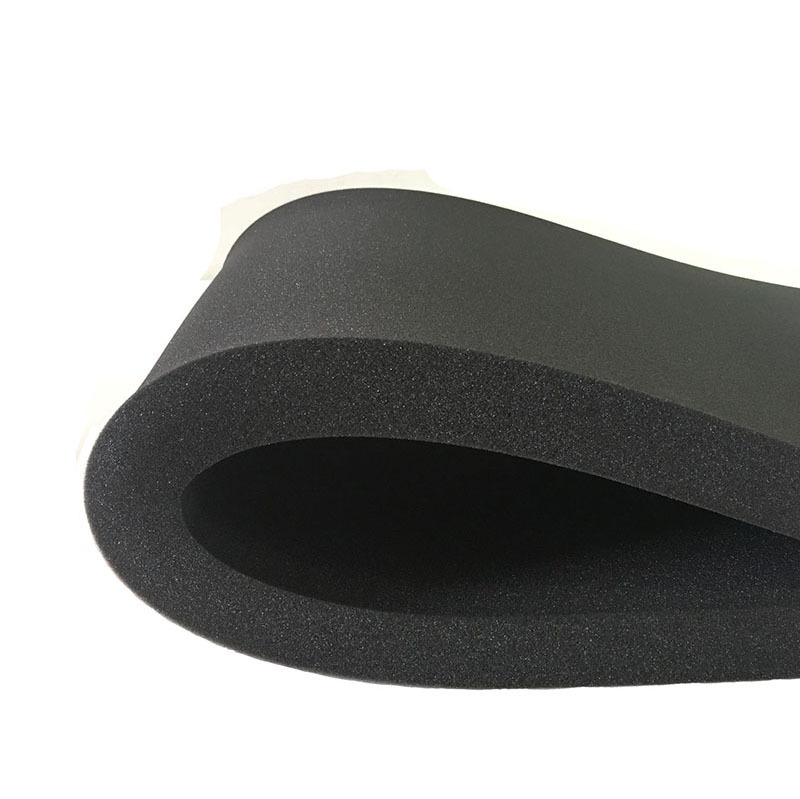 High-density soundproof black customized size flat foam lining for gift box