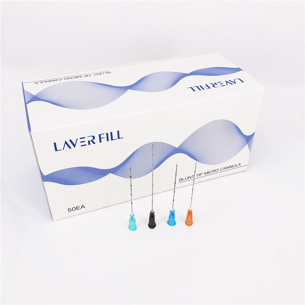 Micro blunt tip cannula Disposable needle for HA dermal filler injection ce