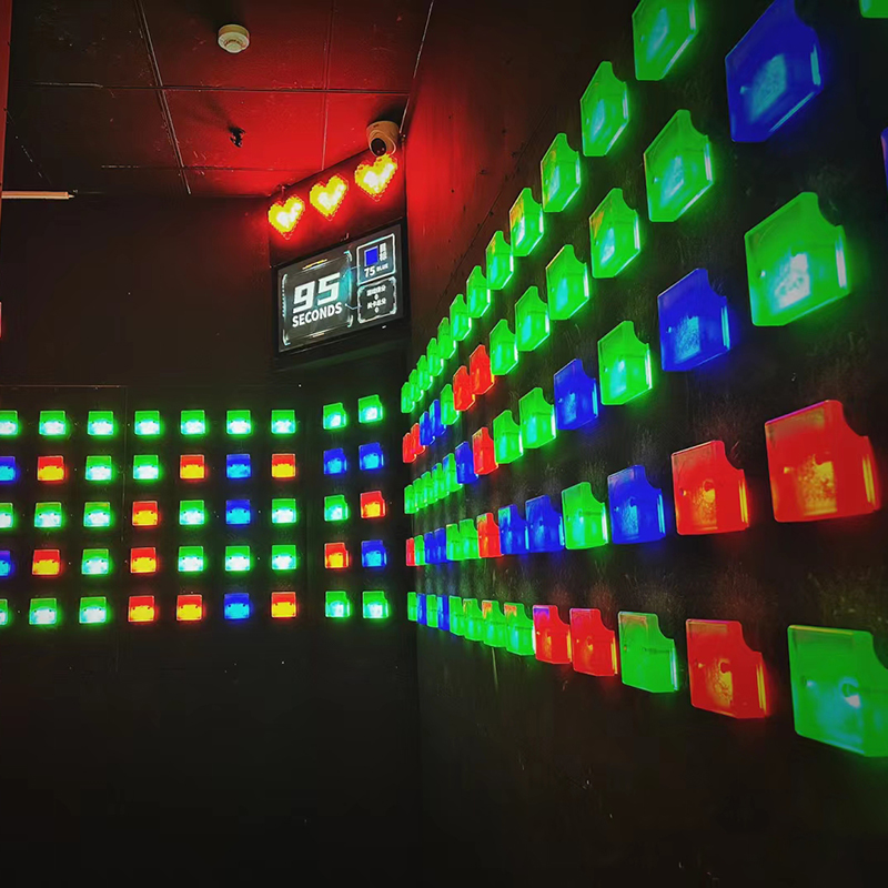 avtivate game room interactive climbing hold light activate game climb