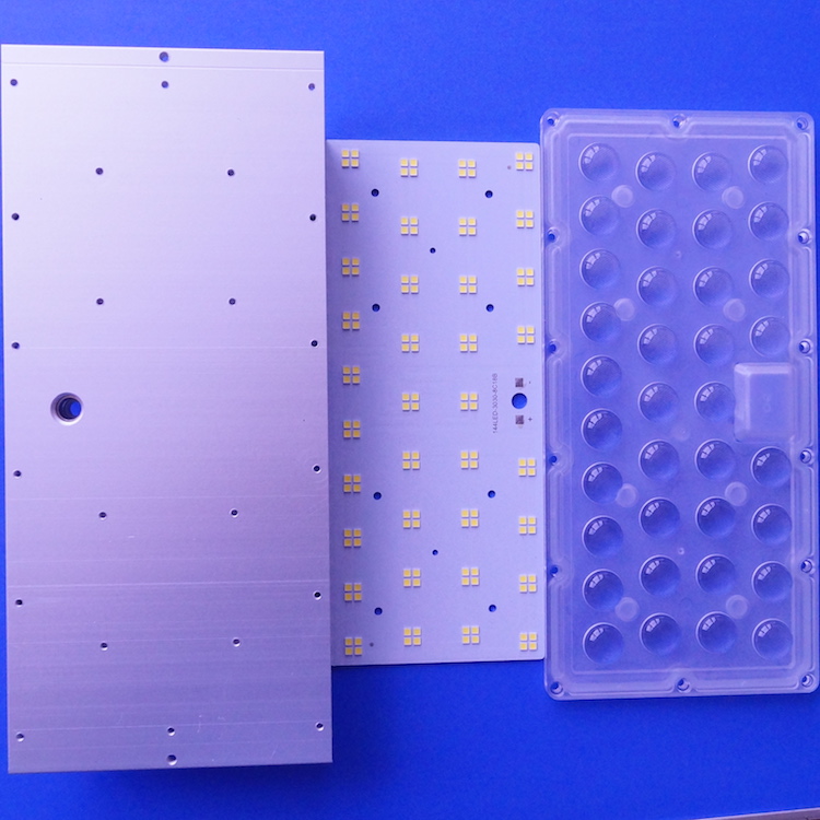 100 Вт 200 Вт 300 Вт 90 градусов водонепроницаемый объектив High bay light PCB Plate module с радиатором