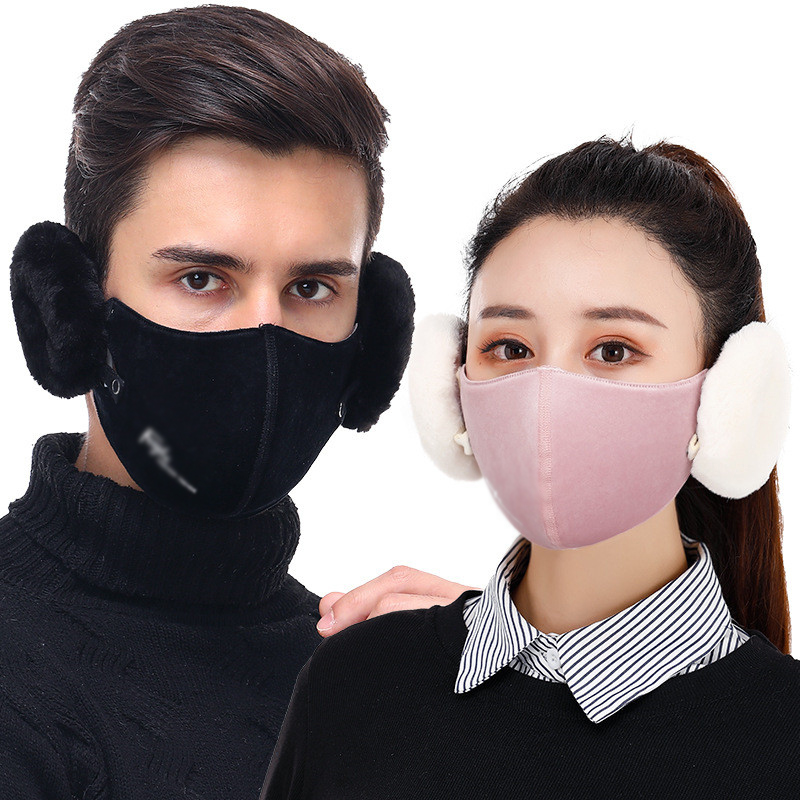 Новый стиль горячий стиль мода оптовая продажа взрослый Facemask с наушниками съемные утолщенные велосипедные теплые наушники