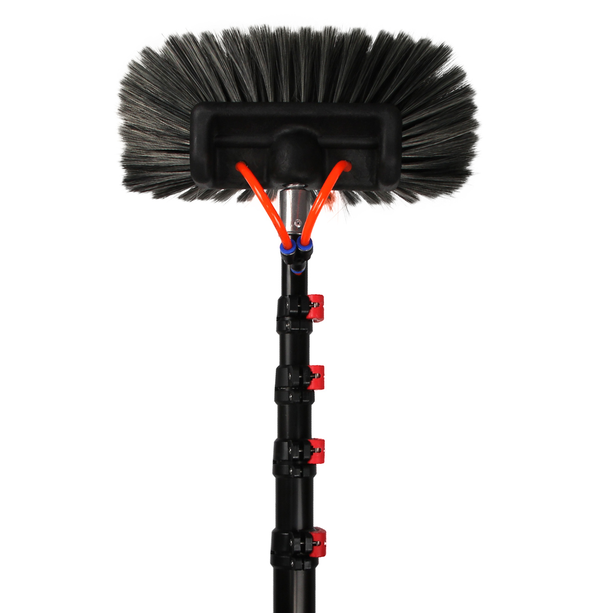 Amazon hot sale aluminium water fed pole system with brush for window cleaning tools  brush