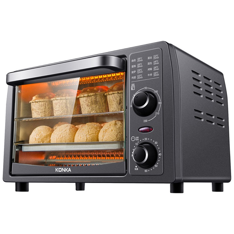 1050W Kitchen Commercial Cooker With Tray Convection Bread Chicken Deck Portable Electric Pizza Oven