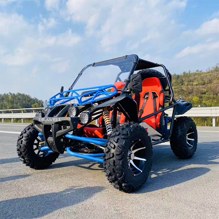 2021 Китай Завод прямых продаж бензин 200CC 4 тактный цепной привод четыре колеса 2 местный ATV бок sideadult UTV