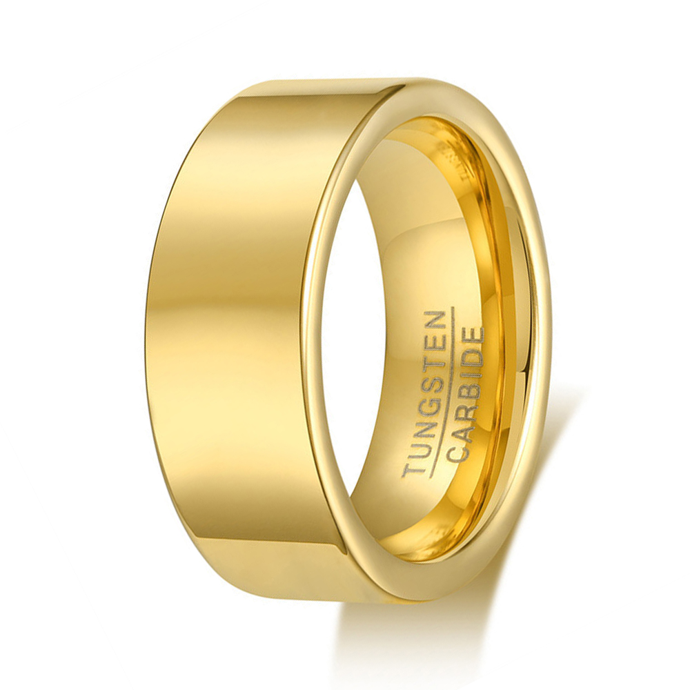 Полированное мужское кольцо из карбида вольфрама для помолвки shinyJewelry