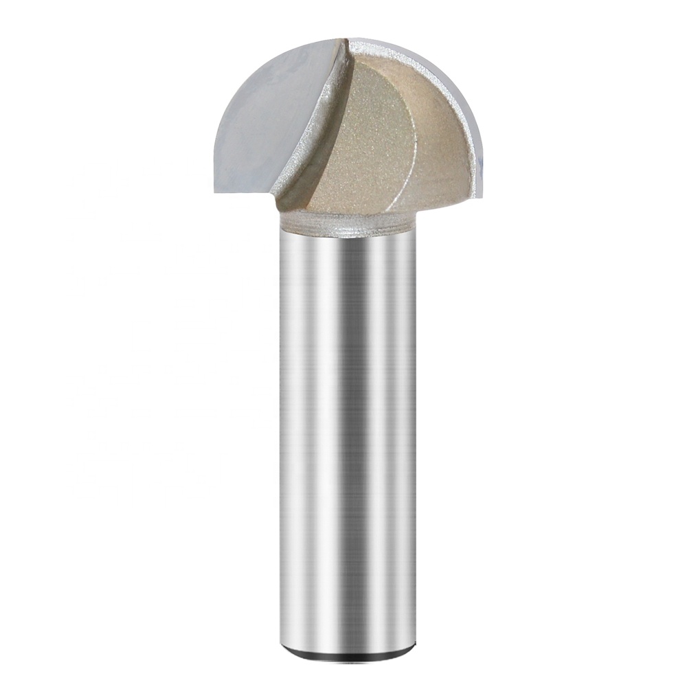 Router Bit Core Box TIDEWAY ZLC0502 Double Flute Round Nose Router Bit Carbide Tipped Woodworking Tool Round Groove drill bits