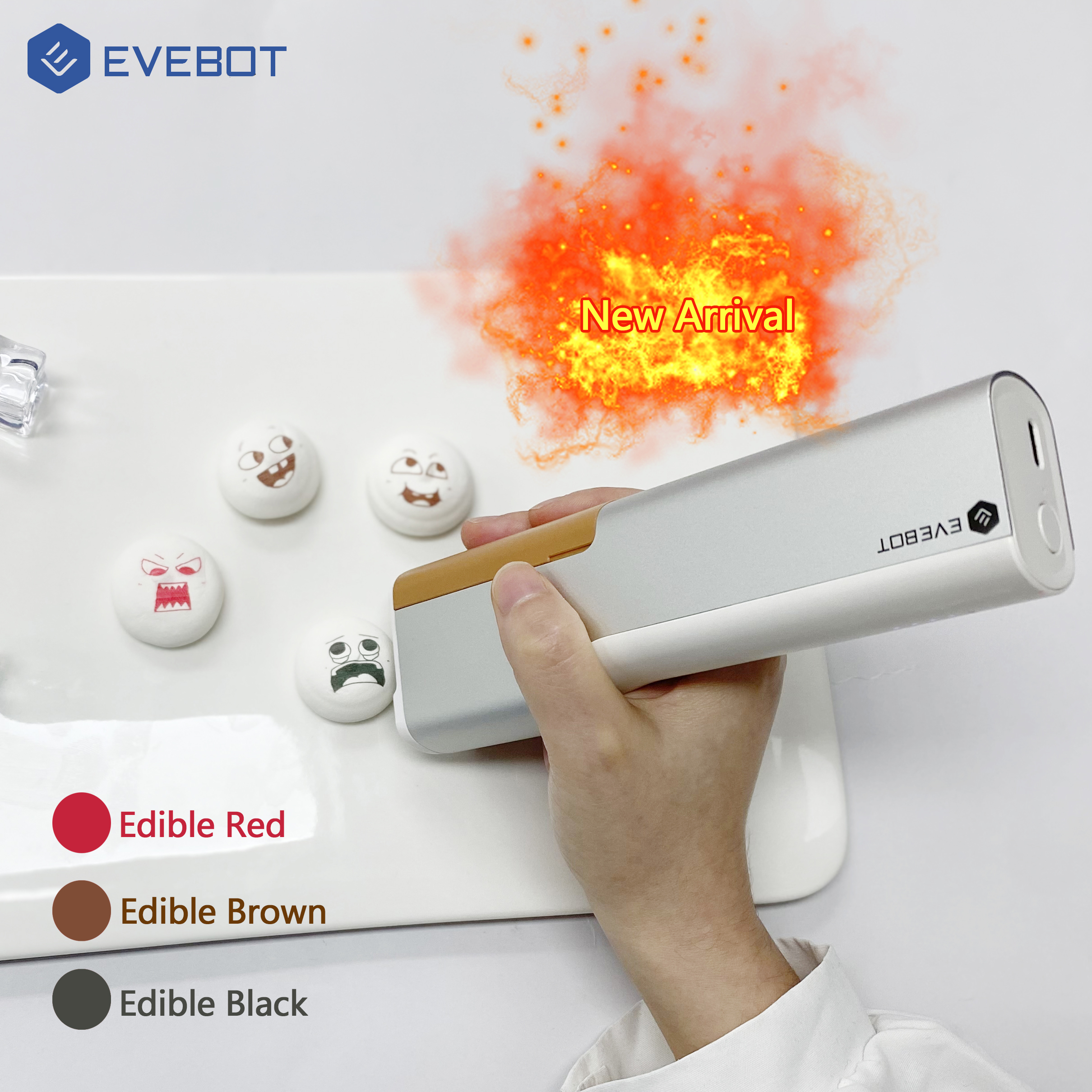 Новинка 2023, инновационный цифровой ручной принтер EVEBOT PrintPen, 3D-принтер, машина для печати кофе