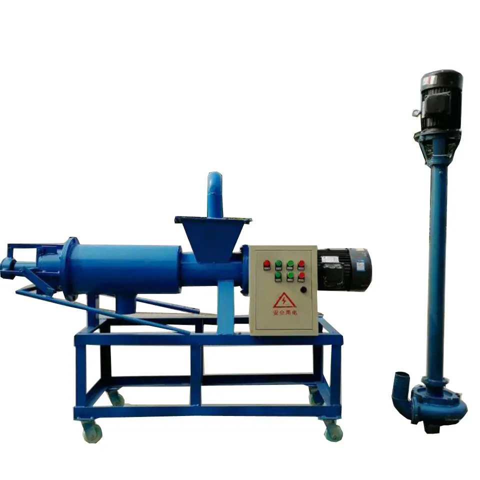 Factory supply pig feces solid liquid separator price/Fecal dehydrator price/cow manure dryer machine
