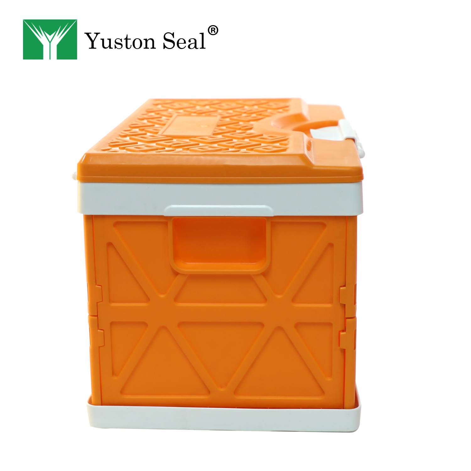 Plastic stackable storage bins stock moving boxes attached lid container with handles