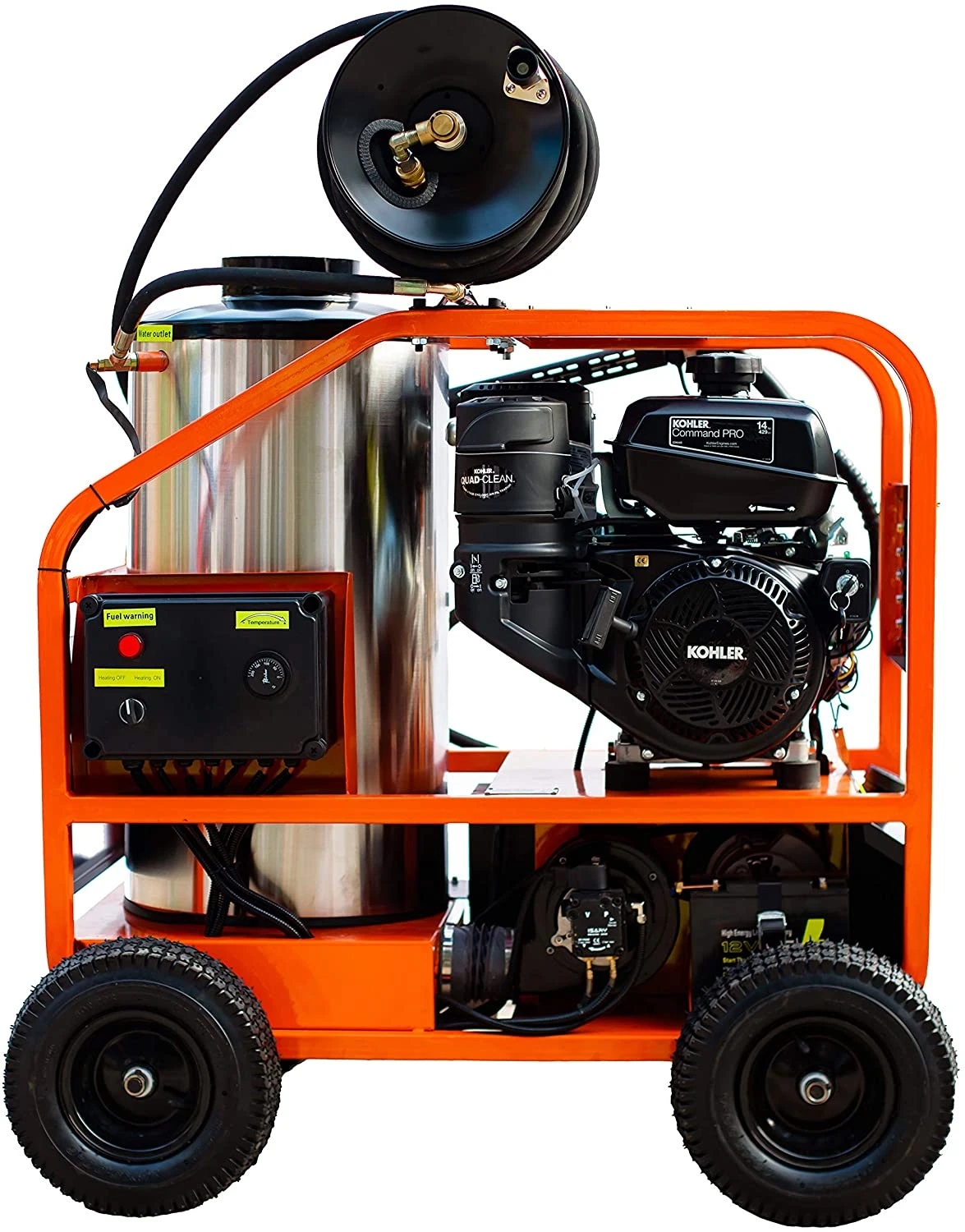 5000PSI petrol engine car wash tunnel high pressure wash equipment with horse reel