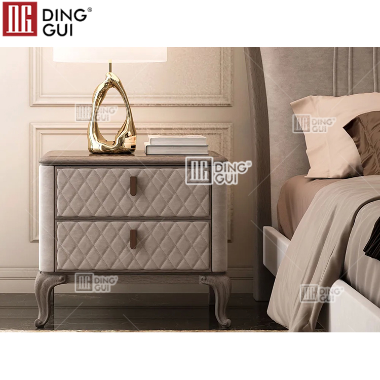 Locker bedside table Nordic minimalist style bedroom solid wood furniture bedside table