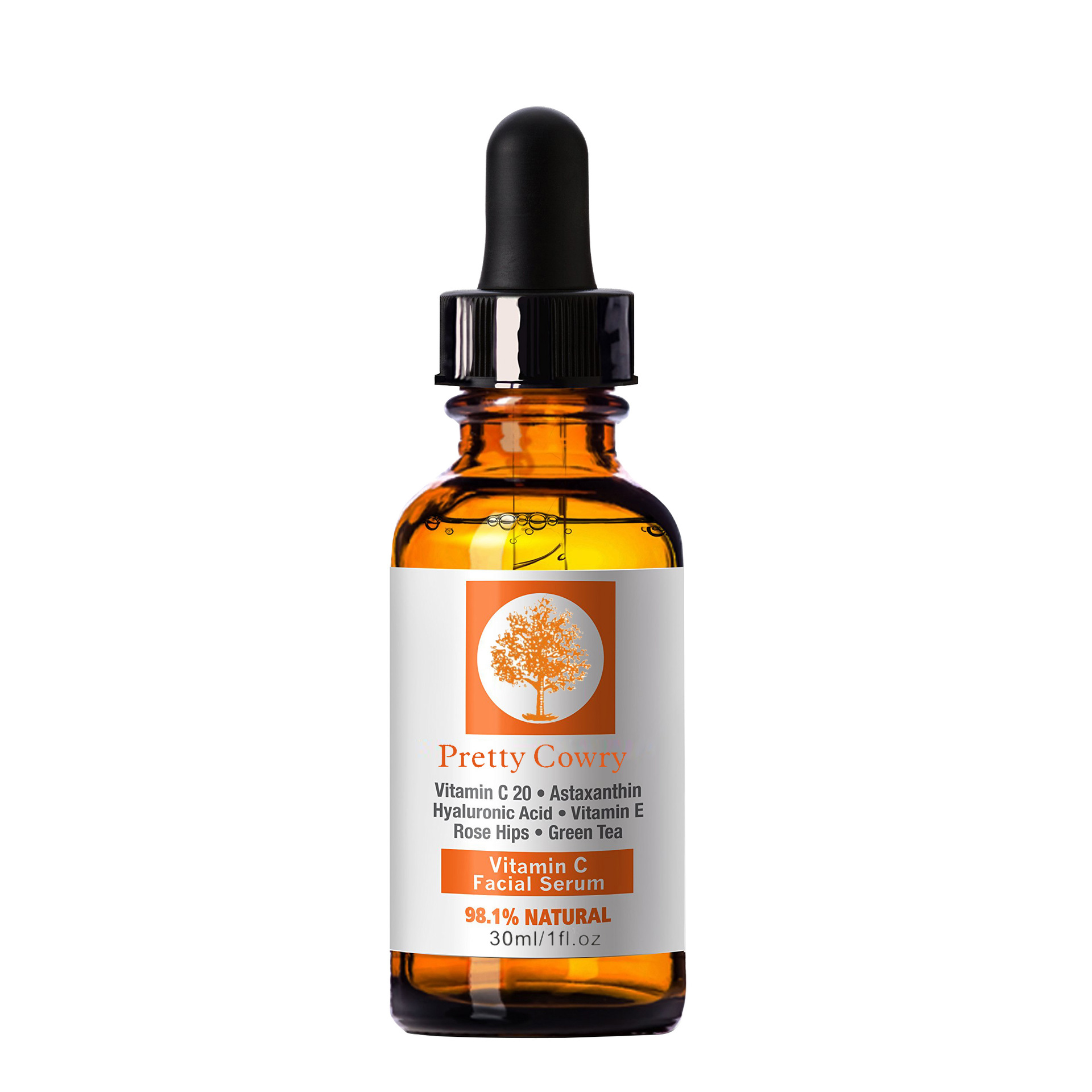Wholesale Pretty Cowry Natural Face Anti Aging Hyaluronic Acid Vitamin C Serum for Skin Care