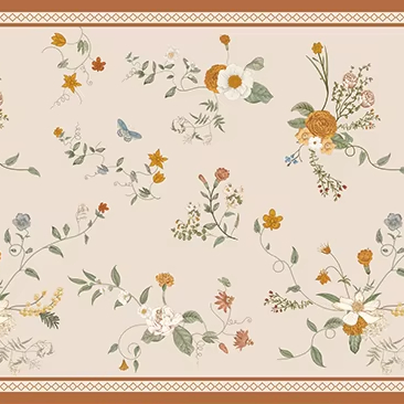 American Luxury Floral Printed Synthetic Leather Tablecloth Mat Waterproof Square Nonwoven Table Cloth In American Style