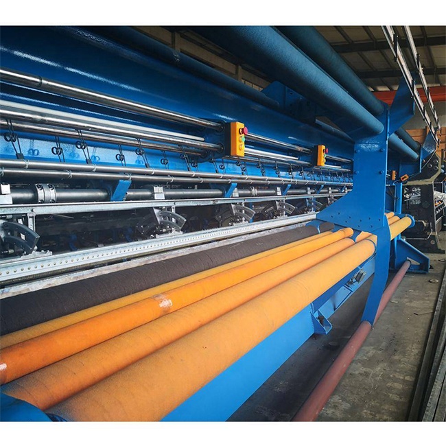 double needle bar raschel warp knitting machine vegetable onion bag mesh bag making machine