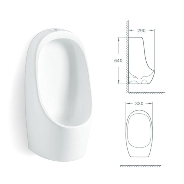 Toilet & Accessories Bathroom sanitary ware modern wall mounted toilets male ceramic WC urnial Urinals