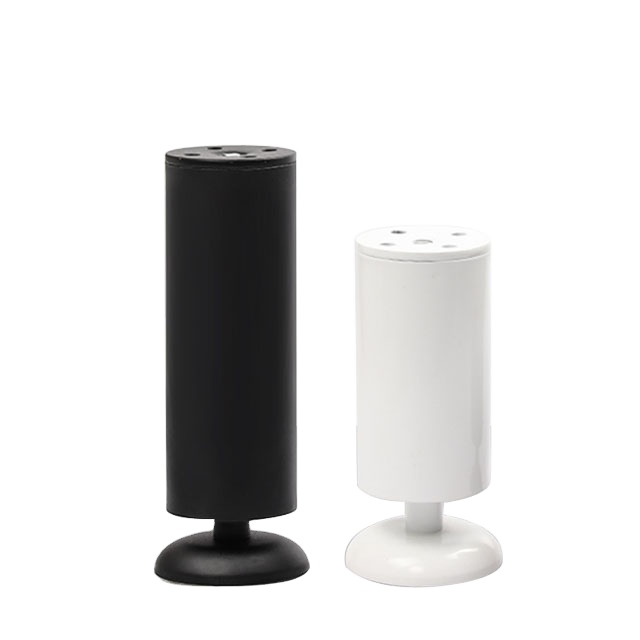 Rugged high security thickened matt black stainless steel cabinet feet