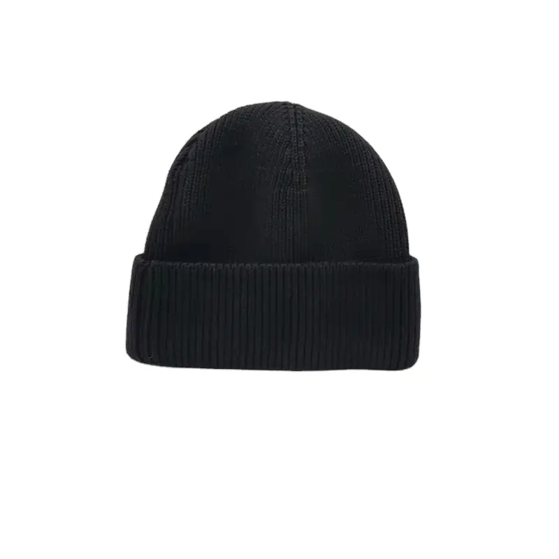 High Quality Winter Plain Custom Logo Beanie Hat 100% Acrylic Warm Knitted Twist Winter Beanie