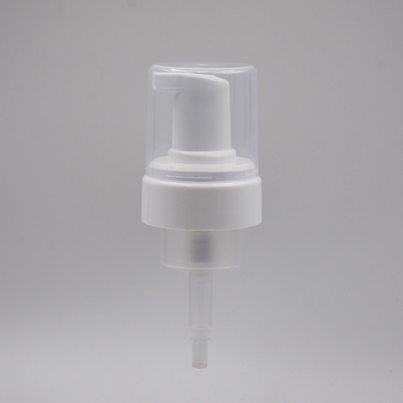 43mm spring outside Plastic foam pump with transparent cap