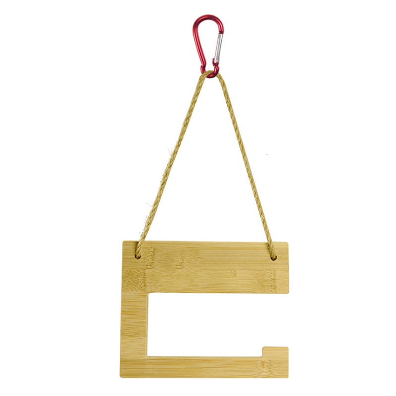 Outside solid wood bamboo paper towel holder Outdoor individual creative burlywood tissue hemp rope rack