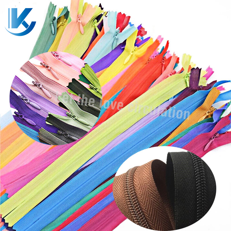 Kou Yi Free Sample Factory Custom #3 Close End 20cm 35cm 40cm Length Nylon Invisible Zipper for DIY Tailor Sewing Garments Pants