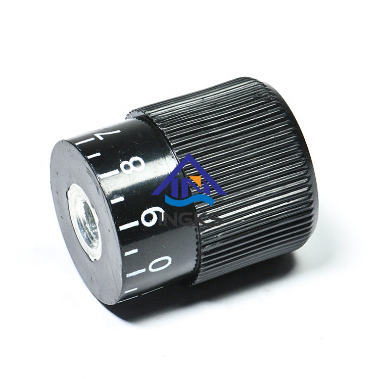 New Arrival Bakelite Fine-tuning Printed Glass Machine 6MM Potentiometer Knob Digital Adjustment Knob Handle