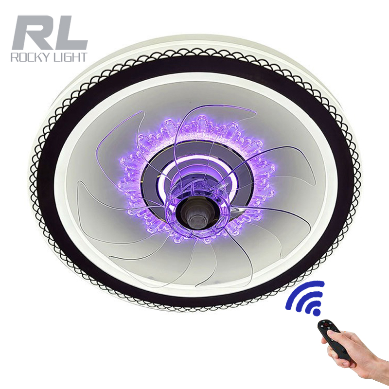 Indoor low energy consumption and environmental protection new creative three-speed dimming led ceiling fan with light