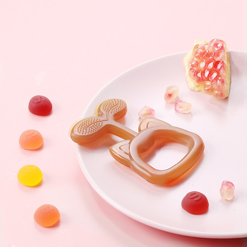 Custom wholesale manufacturer silicone teething toys funny silicone ring toy silicone baby teether