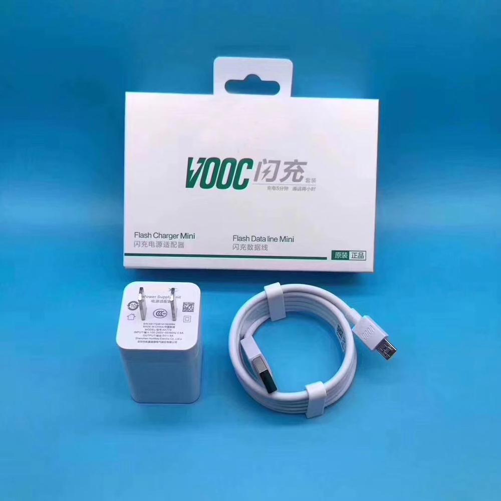 Быстрое зарядное устройство vooc 5V4A для смартфона oppo, зарядное устройство с кабелем vooc