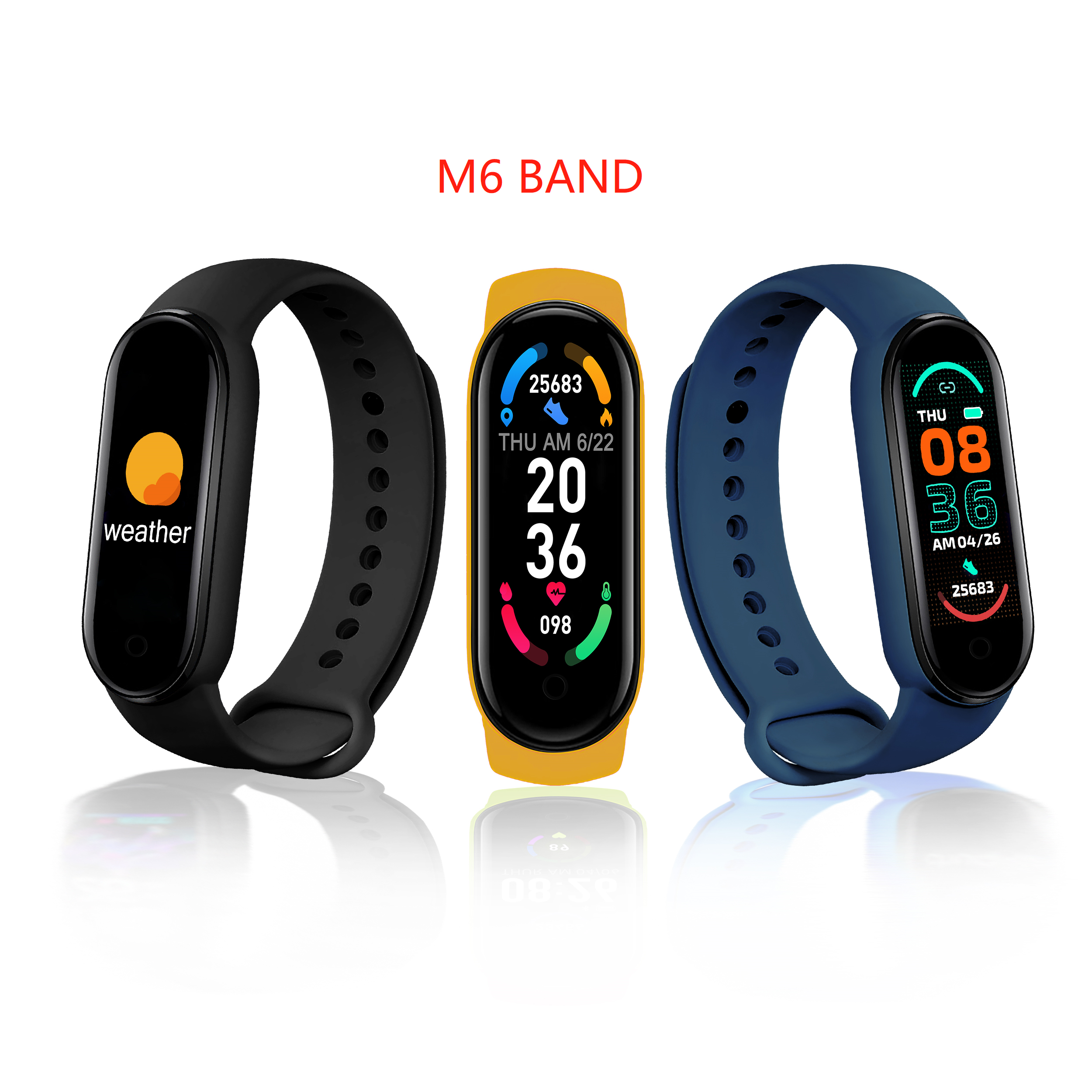 Новинка 2021, водонепроницаемые наручные Смарт-часы reloj inteligente mi band 6 m6, спортивный фитнес-трекер, Смарт-часы, браслет, смарт-браслет m6