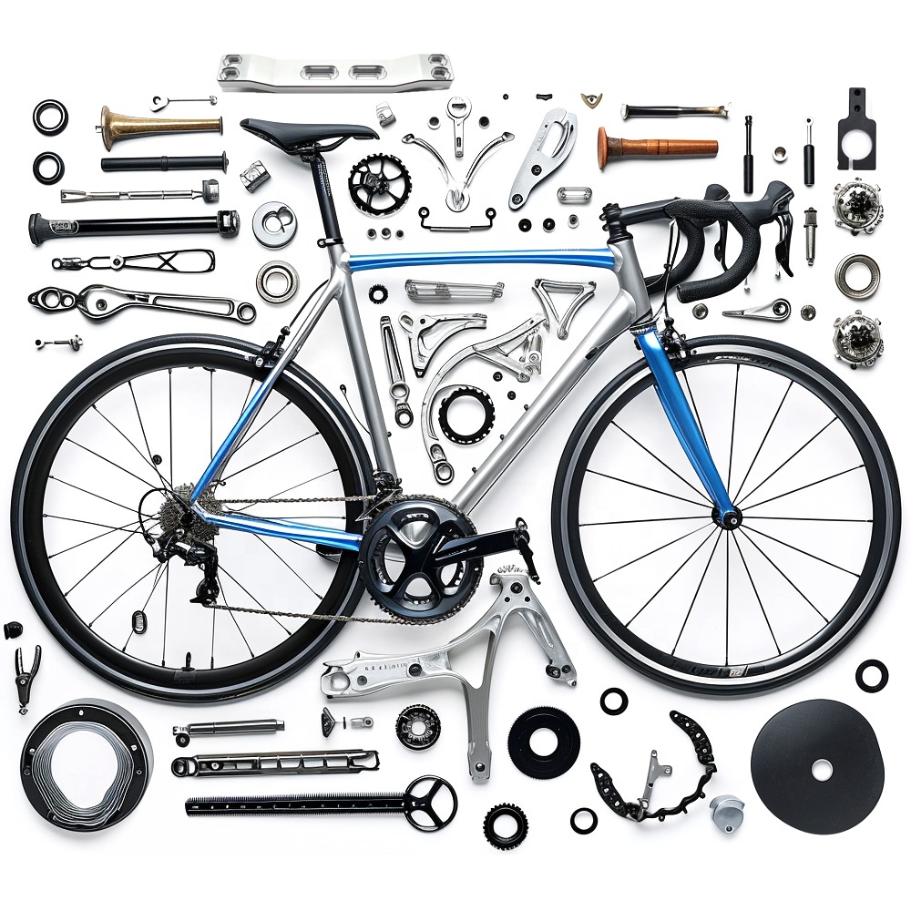 Custom Cnc Machining of Bicycle Parts and Accessories Cnc Machine turn milled to Make Small Bike Spare Parts Machining Service