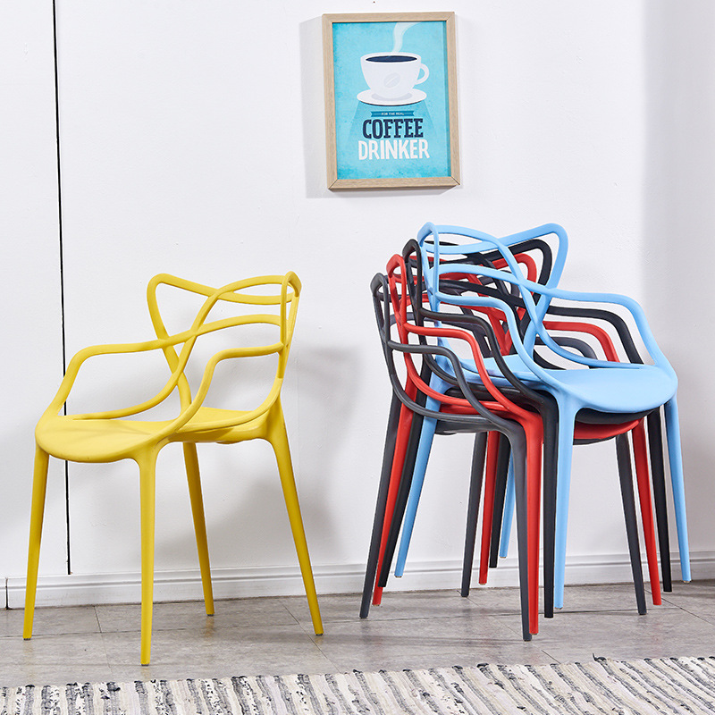 wholesale colored plastic stacking cafe chairs restaurant cheap leisure plastic chair dining stackable