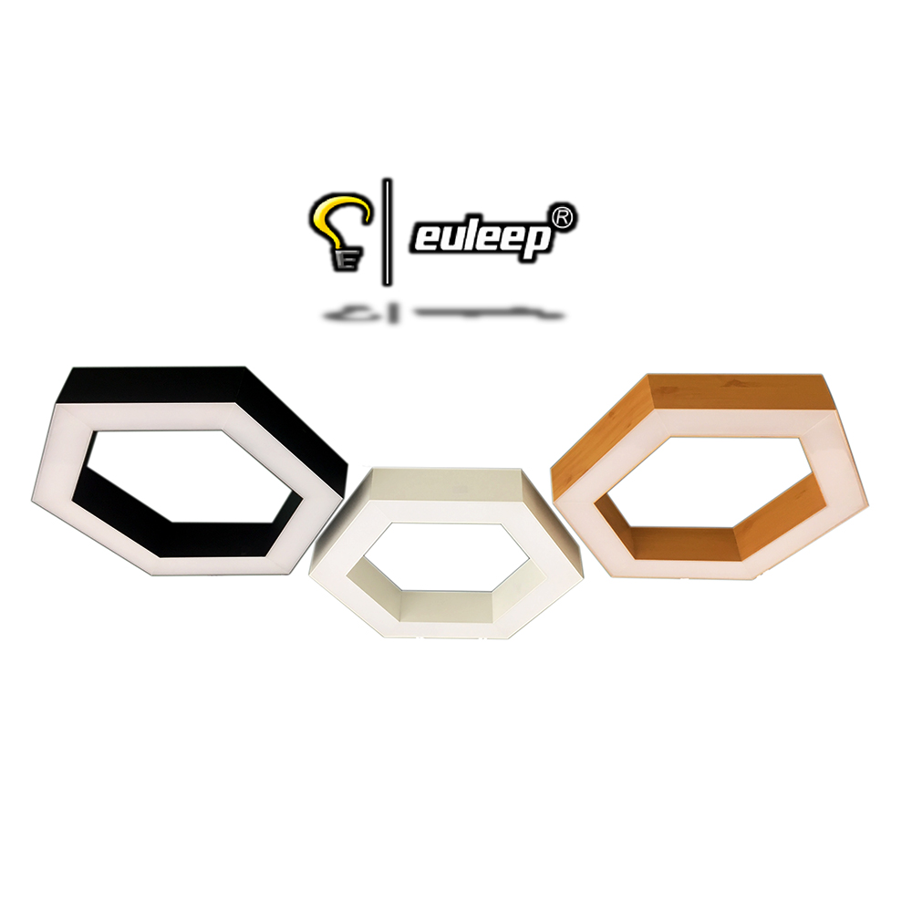 modern pendant light customized length size six shape led Hexagon linear light for pendant lighting