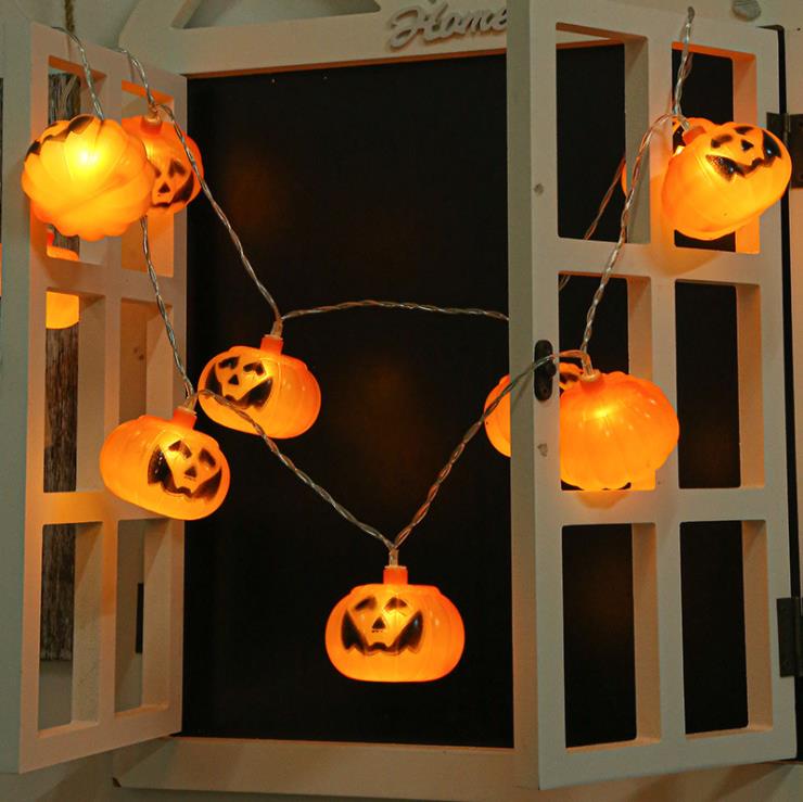Pumpkin Grimace Light String Waterproof Halloween Festival Decoration Battery Powered LED String Lights