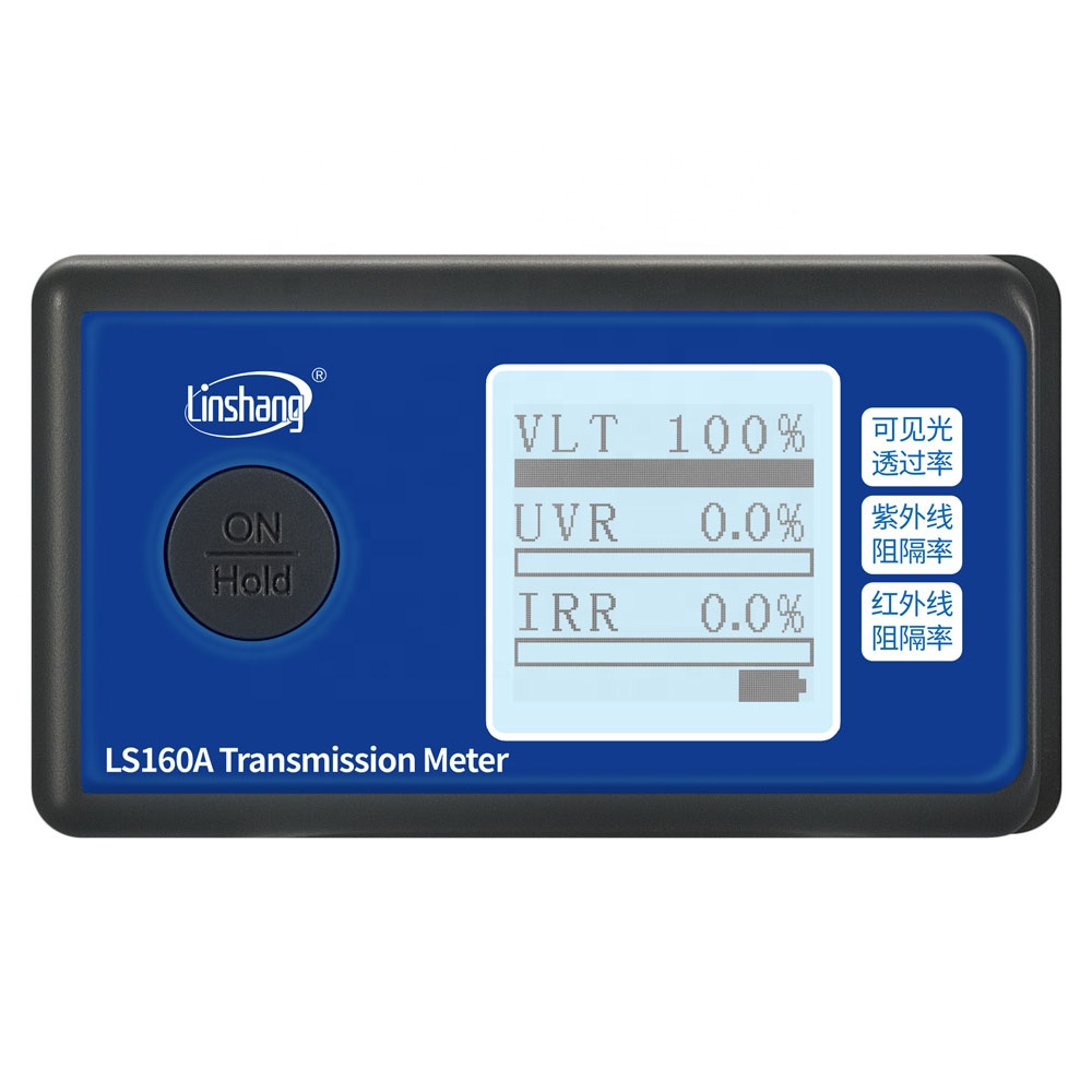 Портативный Измеритель передачи оконной пленки Linshang LS160A с инфракрасной УФ-блокировкой, видимым коэффициентом пропускания света VLT