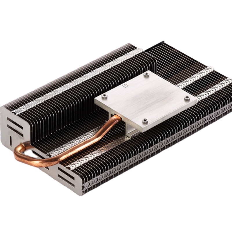 extruded Aluminum skived fin Heatsink 5 heat Pipe Cooler 150W high power GPU backplate vega64 vga video card Radiators miner